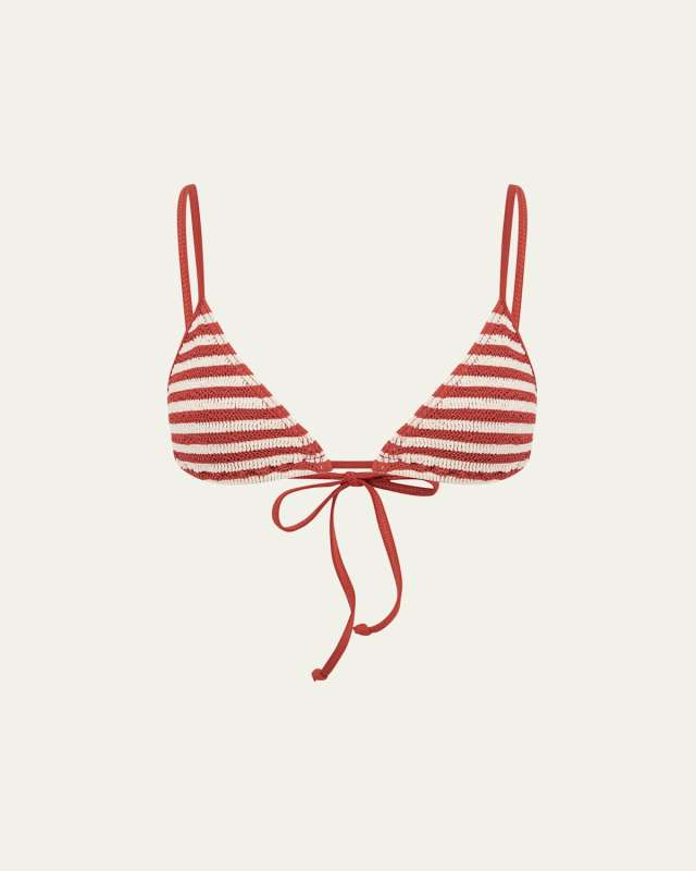 Rooibos Stripe Luana Triangle Bikini Top